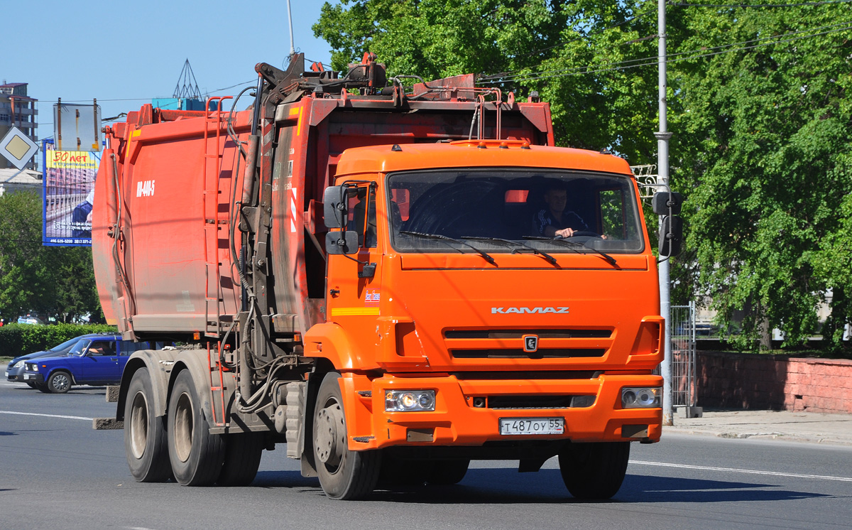 Омская область, № Т 487 ОУ 55 — КамАЗ-65115 (общая модель)