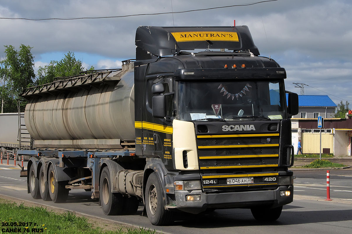 Вологодская область, № В 046 АН 35 — Scania ('1996) R124L