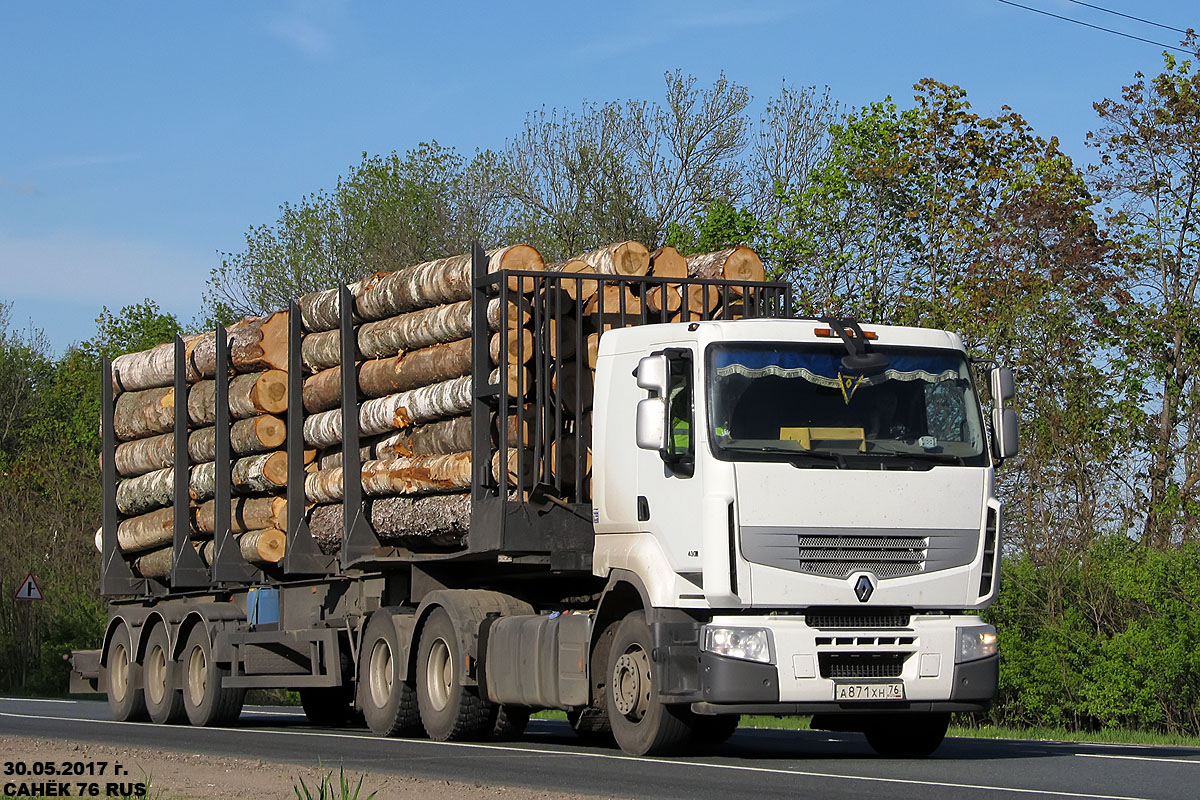 Ярославская область, № А 871 ХН 76 — Renault Premium Lander [X9P]