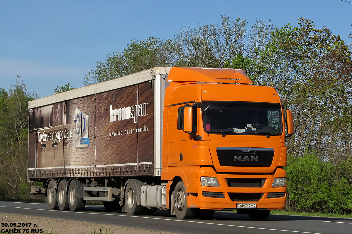 Гродненская область, № АЕ 7542-4 — MAN TGX ('2007) 18.440