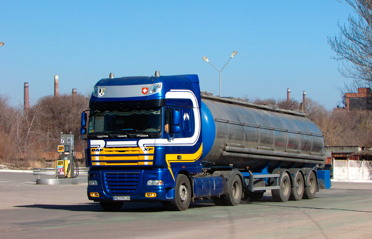 Днепропетровская область, № АЕ 3735 ІА — DAF XF105 FT