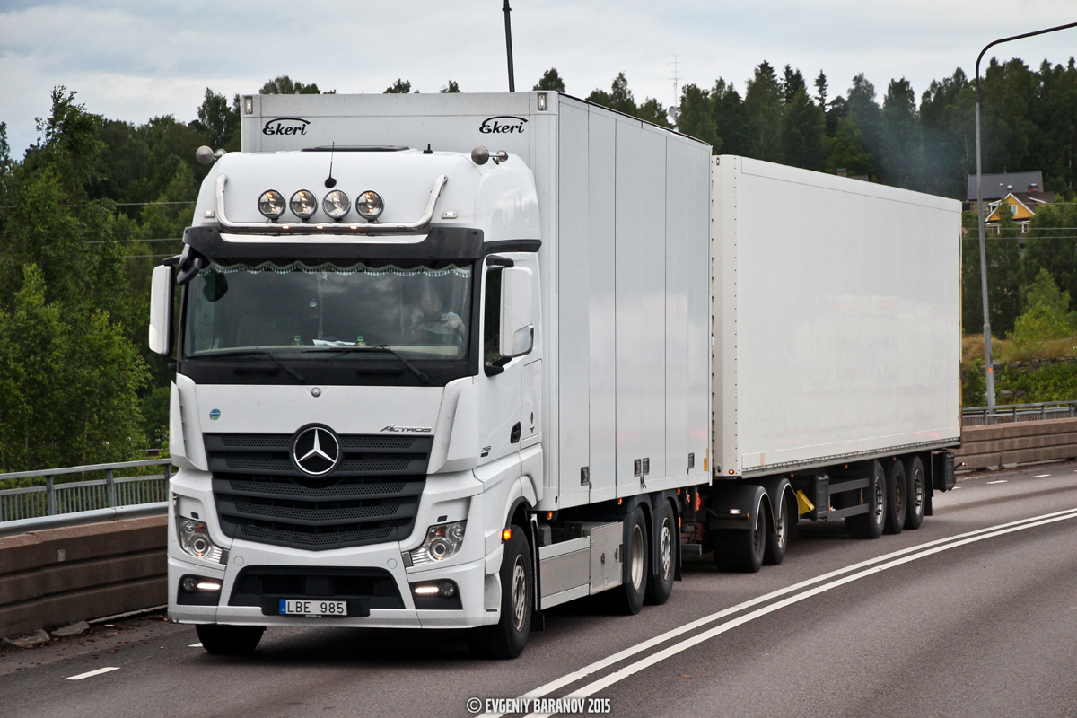 Швеция, № LBE 985 — Mercedes-Benz Actros ('2011)