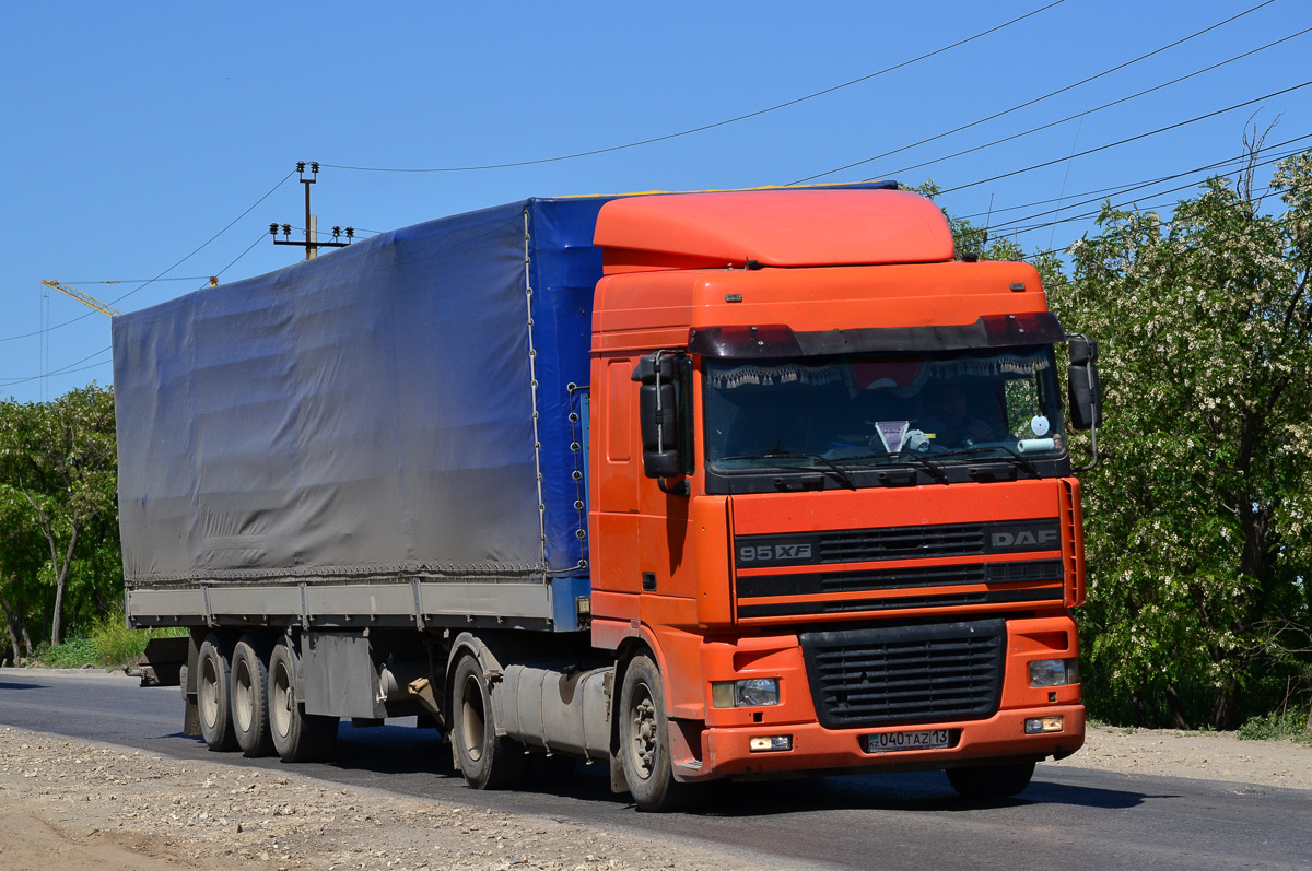 Туркестанская область, № 040 TAZ 13 — DAF 95XF FT