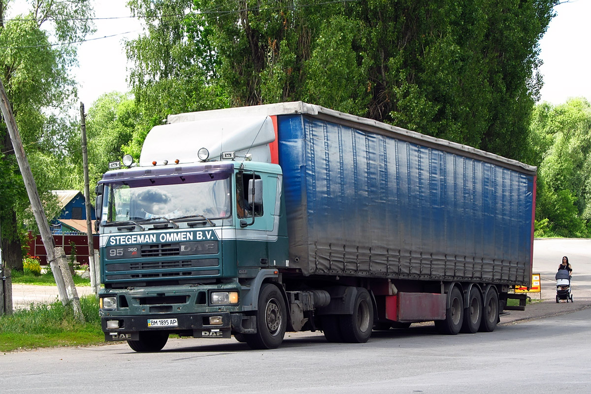 Сумская область, № ВМ 1895 АР — DAF 95 FT