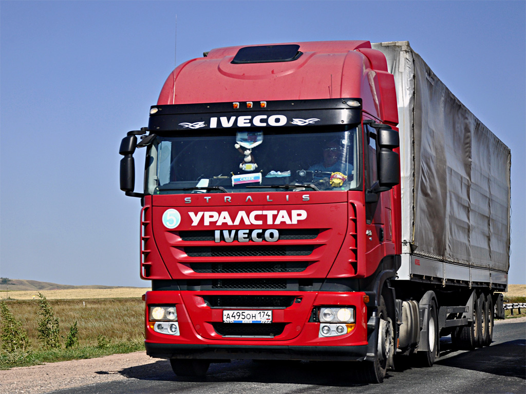 Челябинская область, № А 495 ОН 174 — IVECO Stralis ('2007) 450