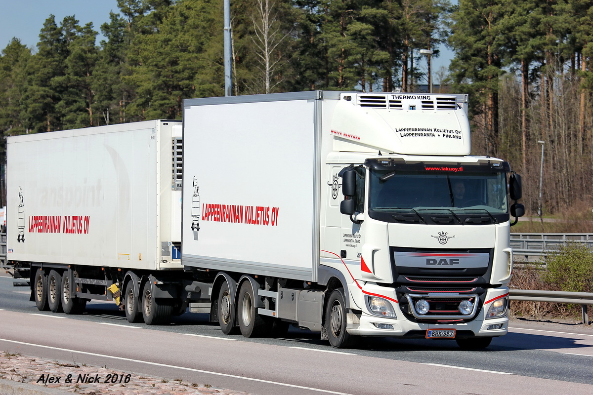 Финляндия, № BRK-357 — DAF XF Euro6 FAR