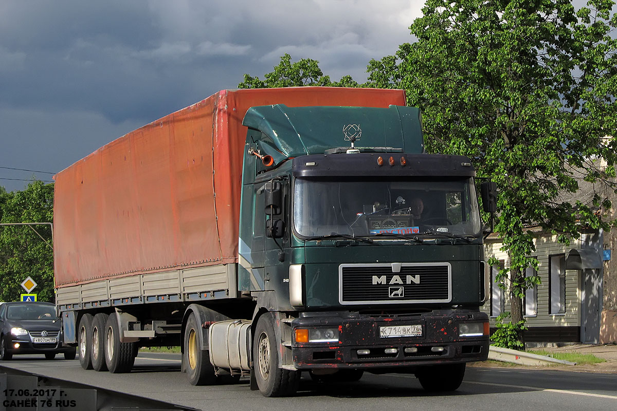 Ярославская область, № К 714 ВК 76 — MAN F2000 18.403