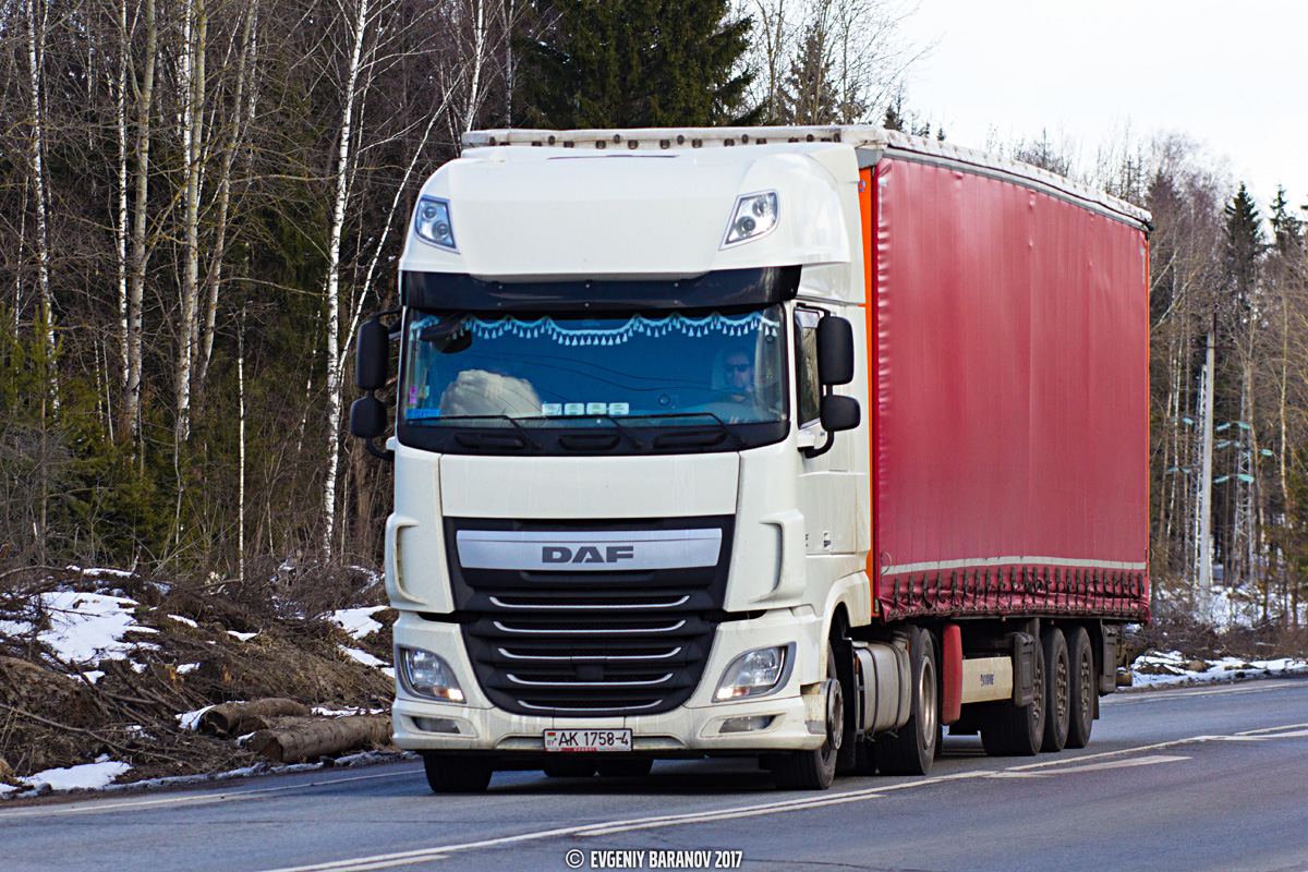 Гродненская область, № АК 1758-4 — DAF XF Euro6 FT