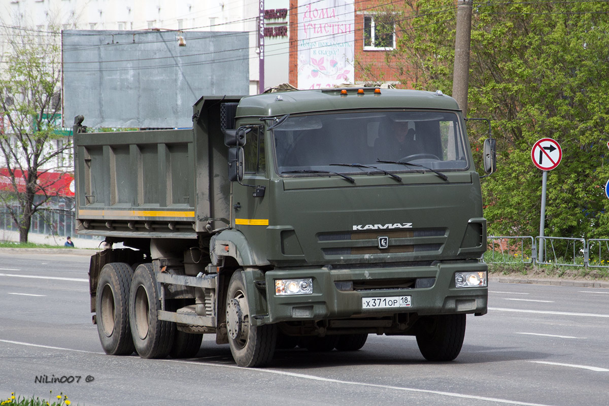 Удмуртия, № Х 371 ОР 18 — КамАЗ-65115 (общая модель)