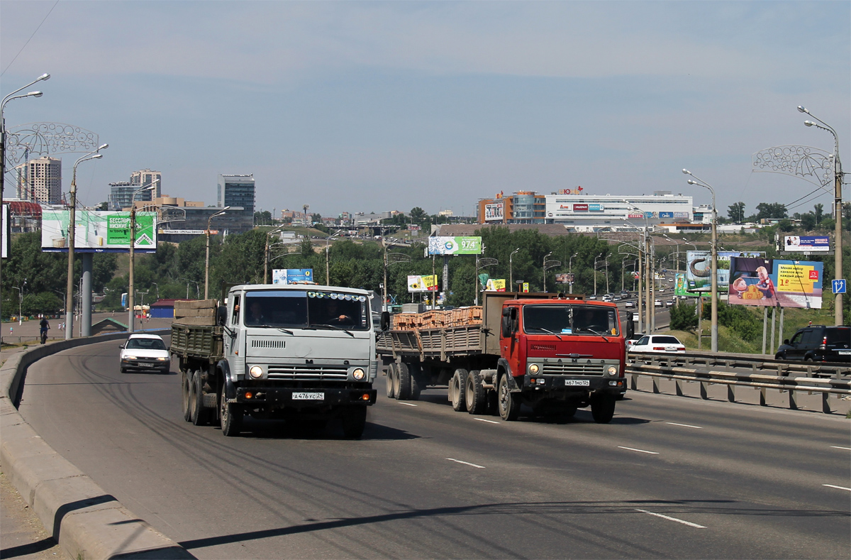 Красноярский край, № А 476 УС 24 — КамАЗ-5320; Красноярский край, № А 671 МО 124 — КамАЗ-54112