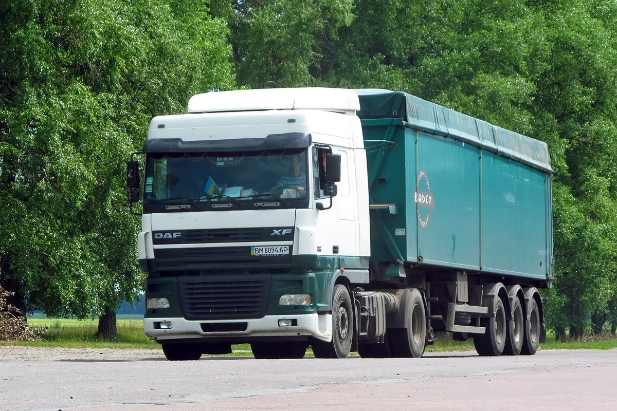 Сумская область, № ВМ 8094 АР — DAF XF95 FT