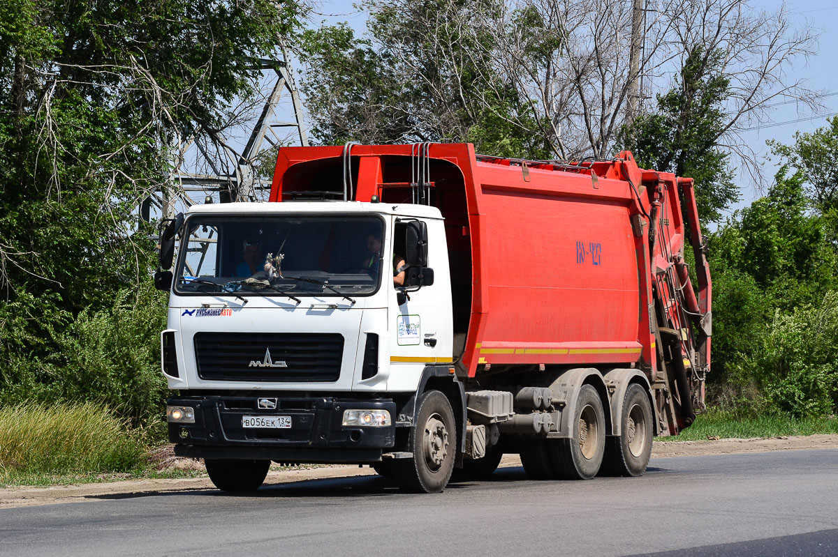 Волгоградская область, № В 056 ЕК 134 — МАЗ-6312B3