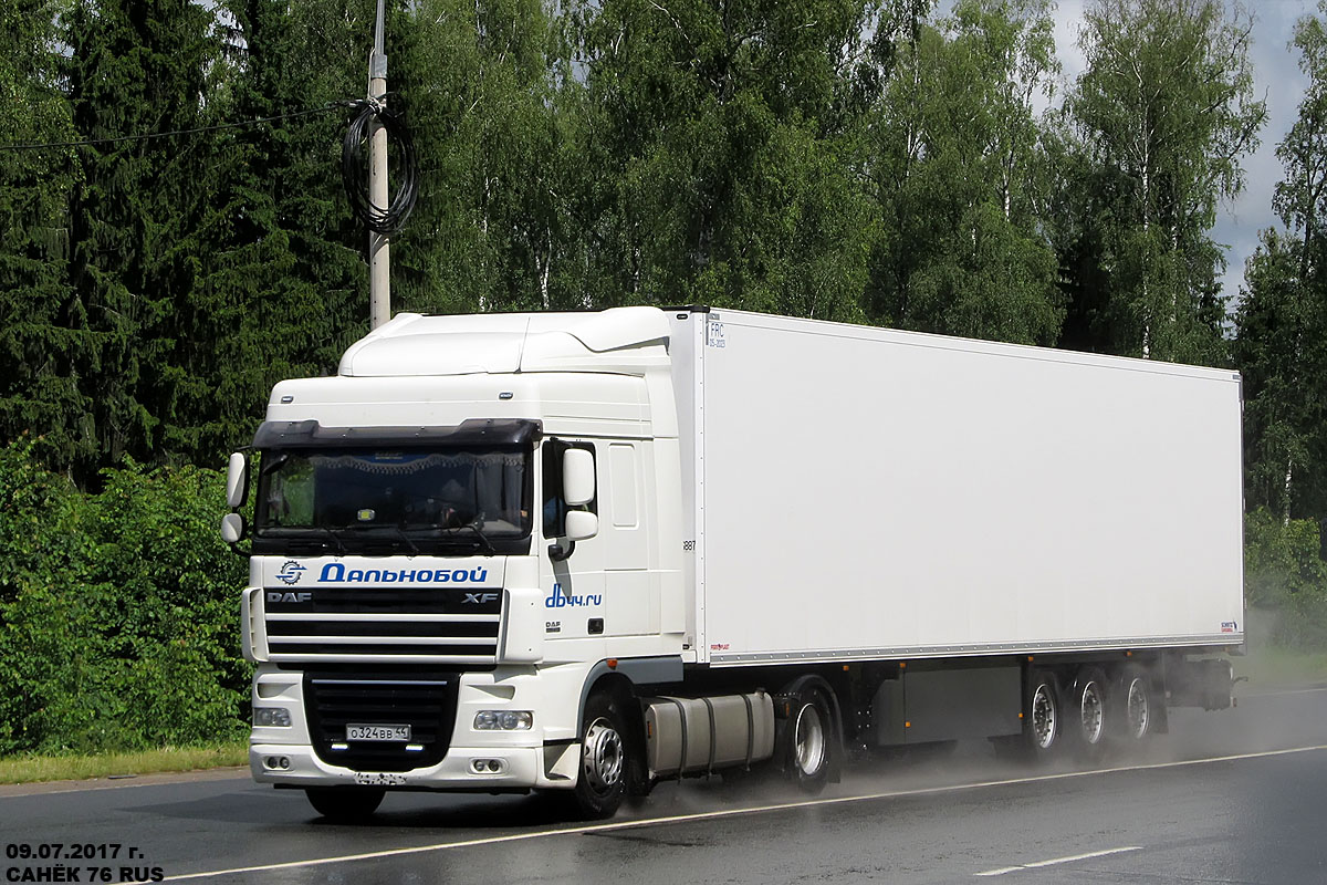 Костромская область, № О 324 ВВ 44 — DAF XF105 FT