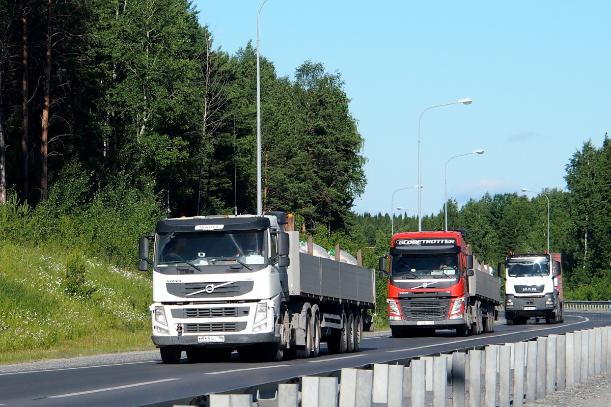 Ханты-Мансийский автоном.округ, № М 965 АВ 186 — Volvo ('2010) FM-Series; Ханты-Мансийский автоном.округ, № Р 129 АТ 186 — Volvo ('2013) FM.420 [X9P]; Ханты-Мансийский автоном.округ, № В 086 ВВ 186 — MAN TGS ('2007) 33.430