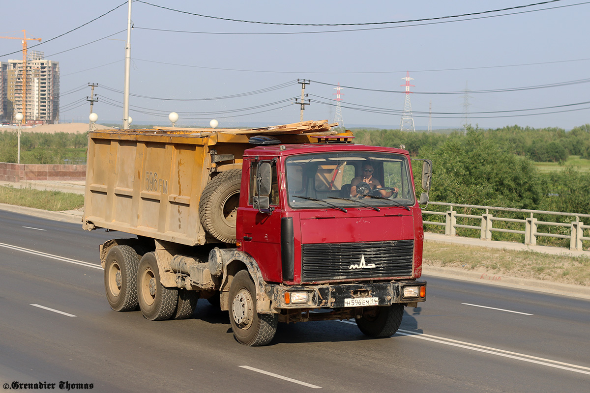 Саха (Якутия), № Н 596 ЕМ 14 — МАЗ-551605