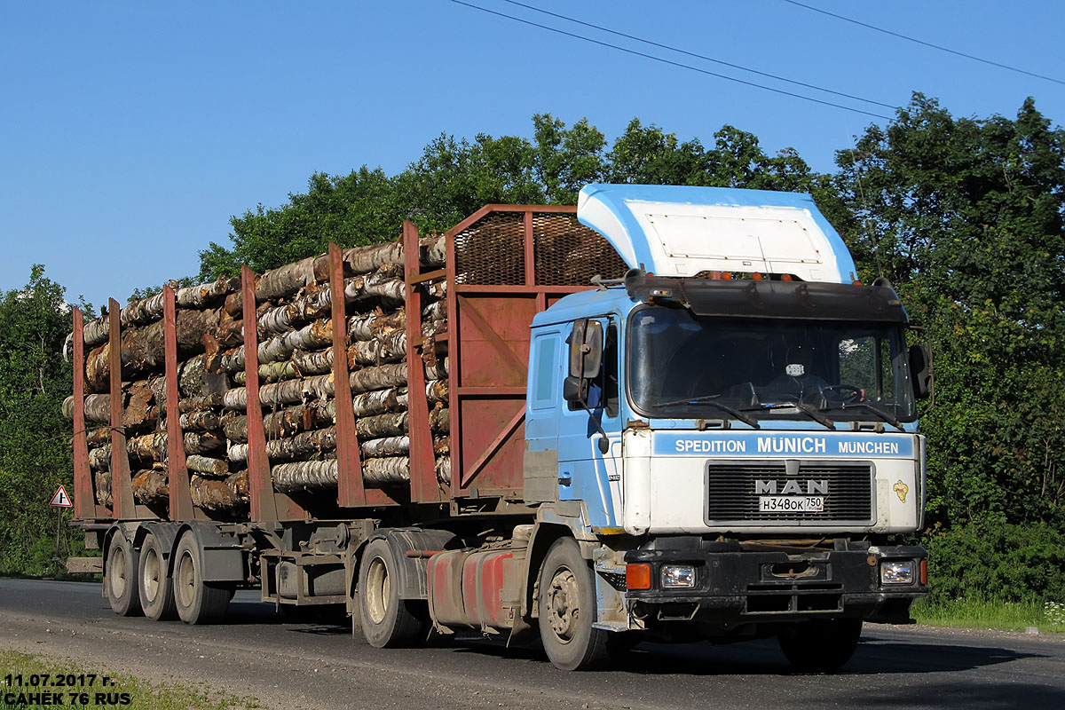 Московская область, № Н 348 ОК 750 — MAN F90 (общая модель)