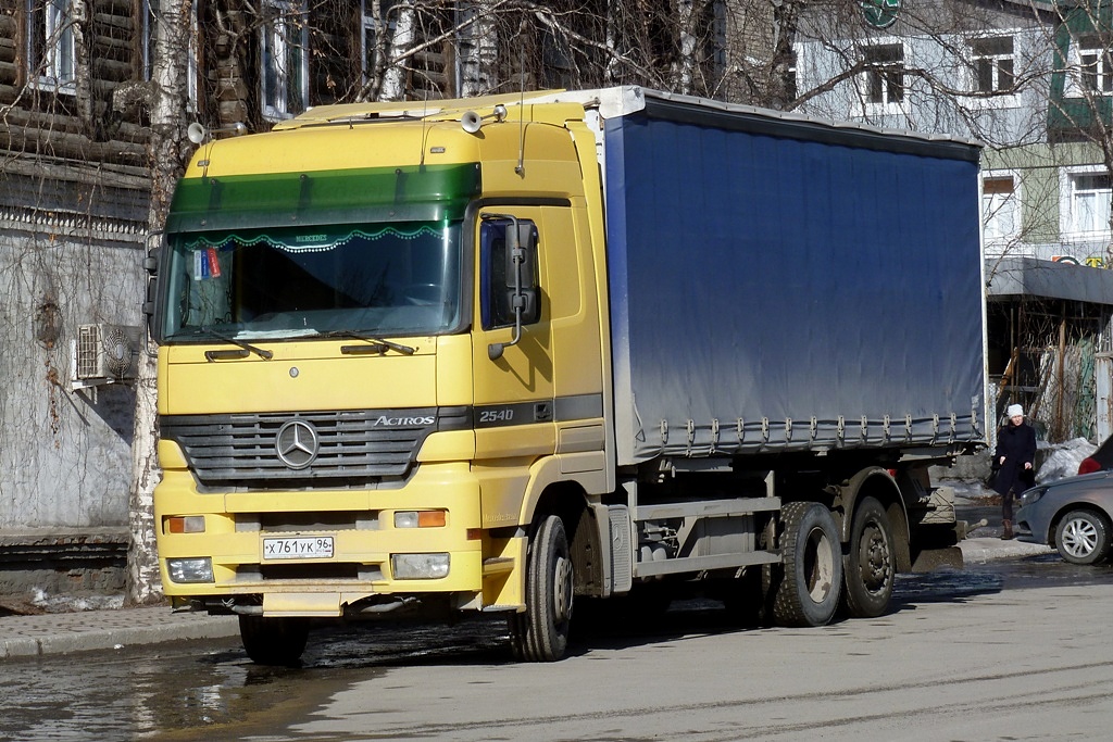 Свердловская область, № Х 761 УК 96 — Mercedes-Benz Actros ('1997) 2540