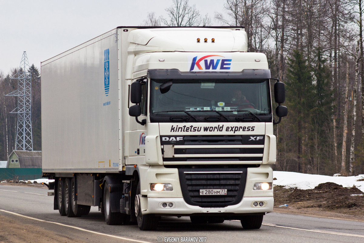 Москва, № Е 280 НМ 77 — DAF XF105 FT