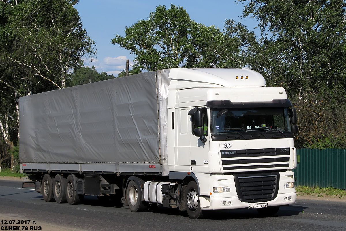 Калининградская область, № К 229 МТ 39 — DAF XF105 FT