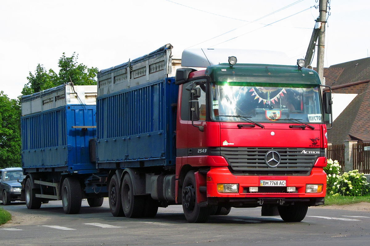 Сумская область, № ВМ 7768 АС — Mercedes-Benz Actros ('1997) 2543