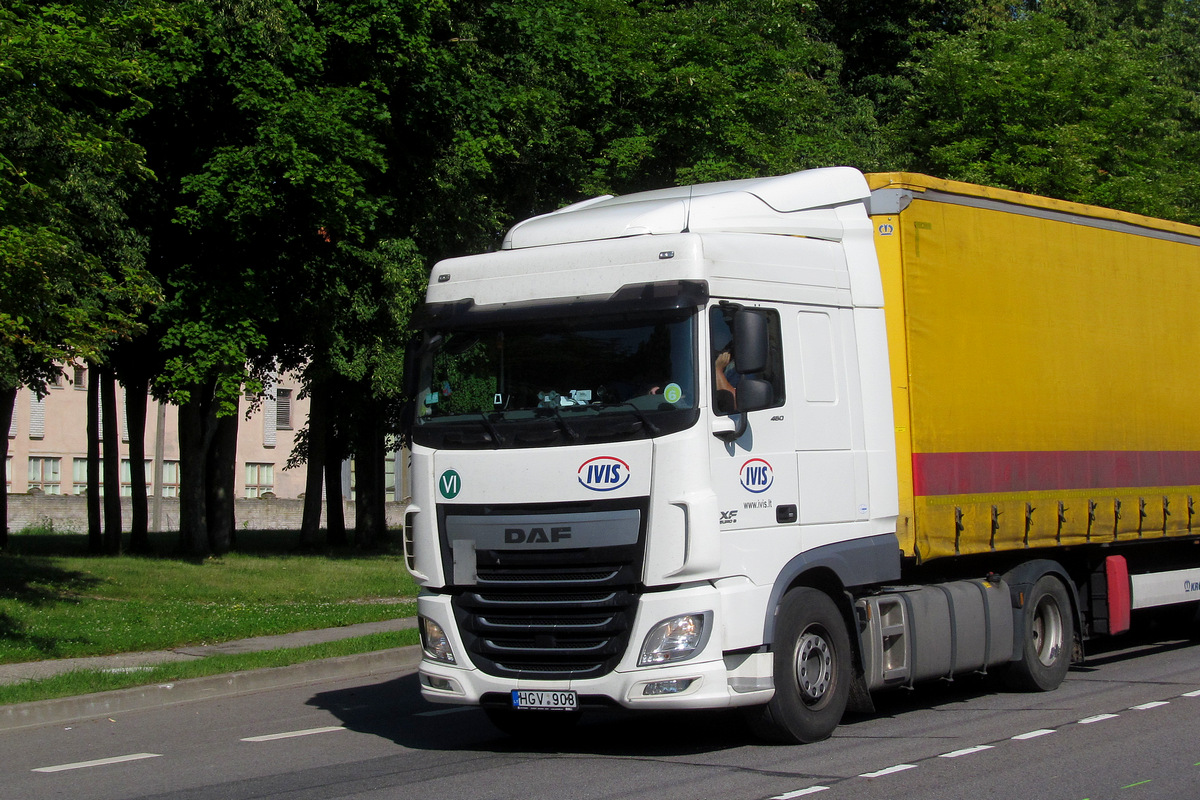 Литва, № HGV 908 — DAF XF Euro6 FT