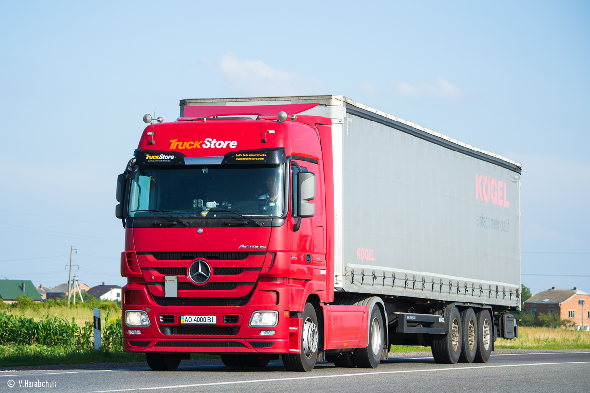 Закарпатская область, № АО 4000 ВІ — Mercedes-Benz Actros ('2009) 1844