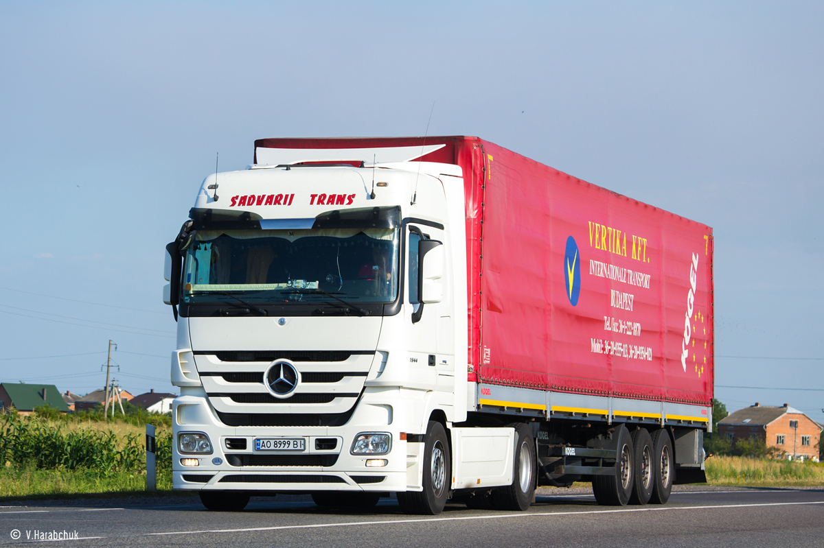 Закарпатская область, № АО 8999 ВІ — Mercedes-Benz Actros ('2009) 1844