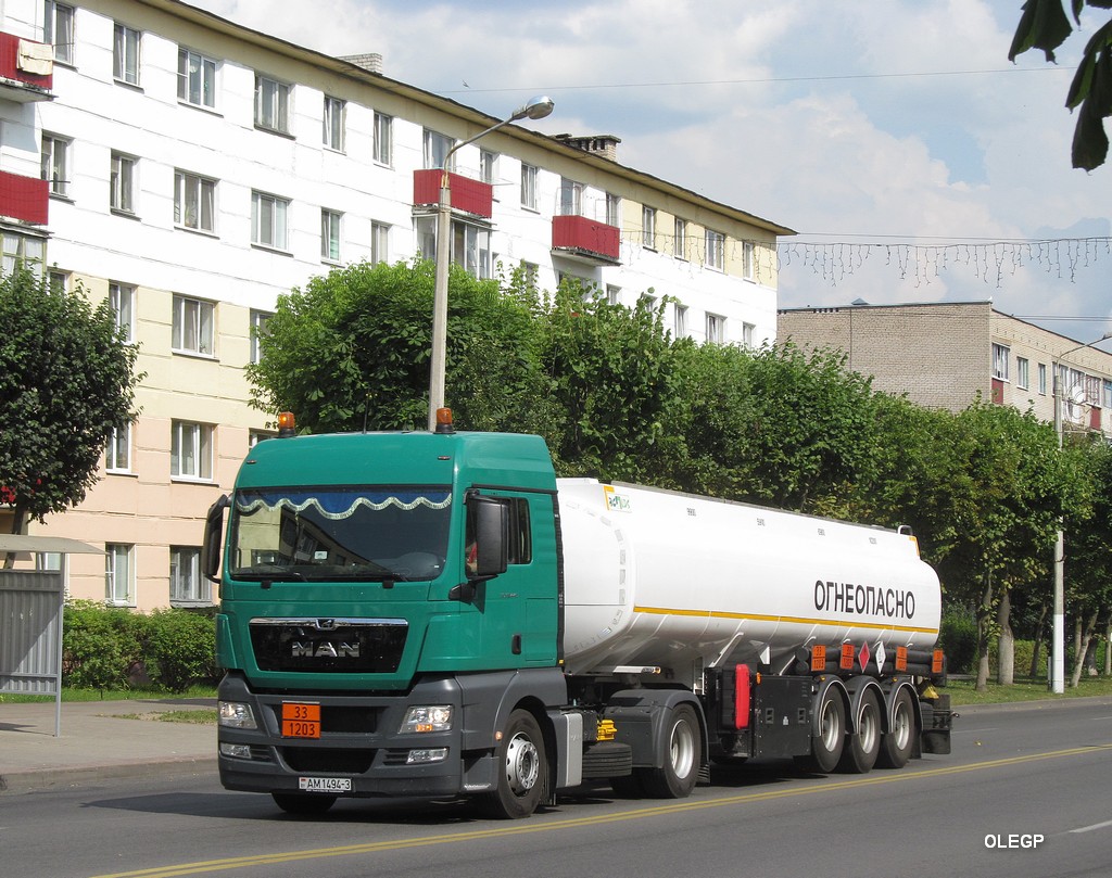 Гомельская область, № АМ 1494-3 — MAN TGX ('2007) 18.440