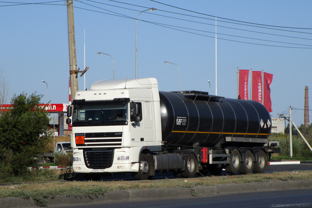 Самарская область, № А 721 СУ 164 — DAF XF105 FT