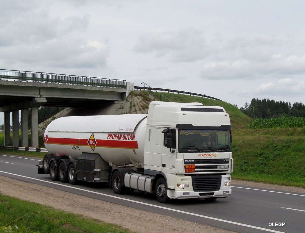 Киев, № АА 7718 ЕК — DAF XF95 FT