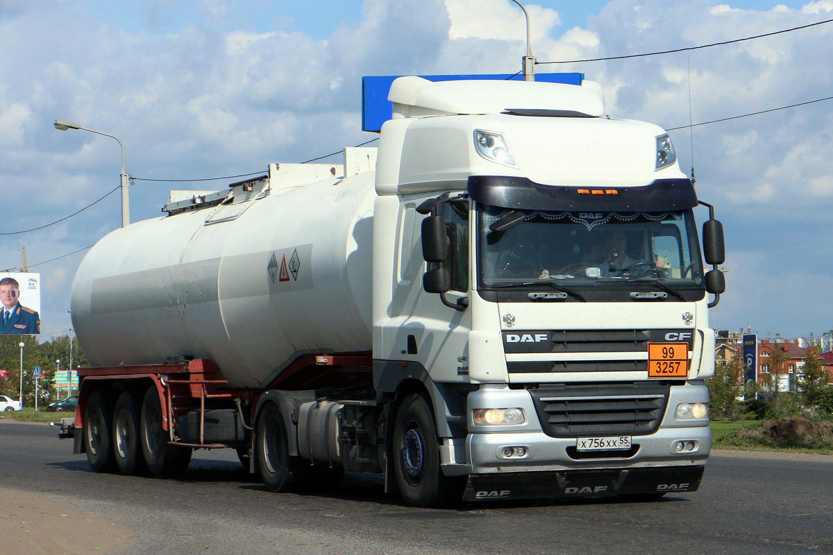 Омская область, № Х 756 ХХ 55 — DAF CF85 FT