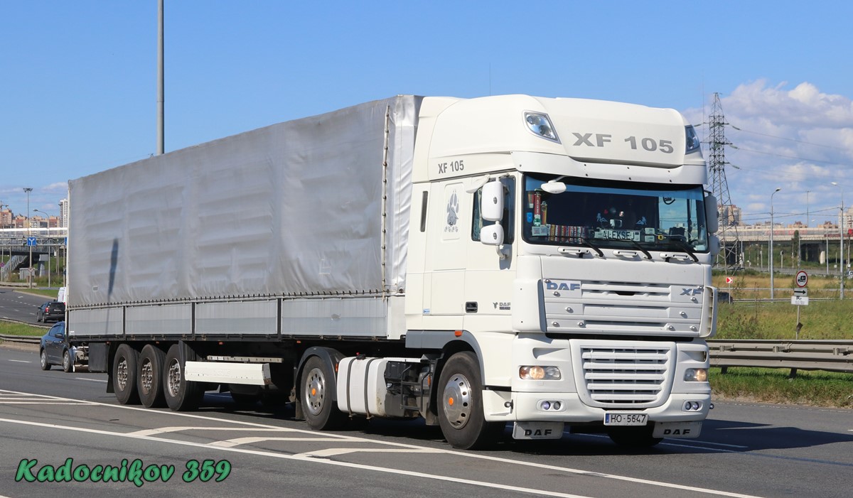 Латвия, № HO-5647 — DAF XF105 FT