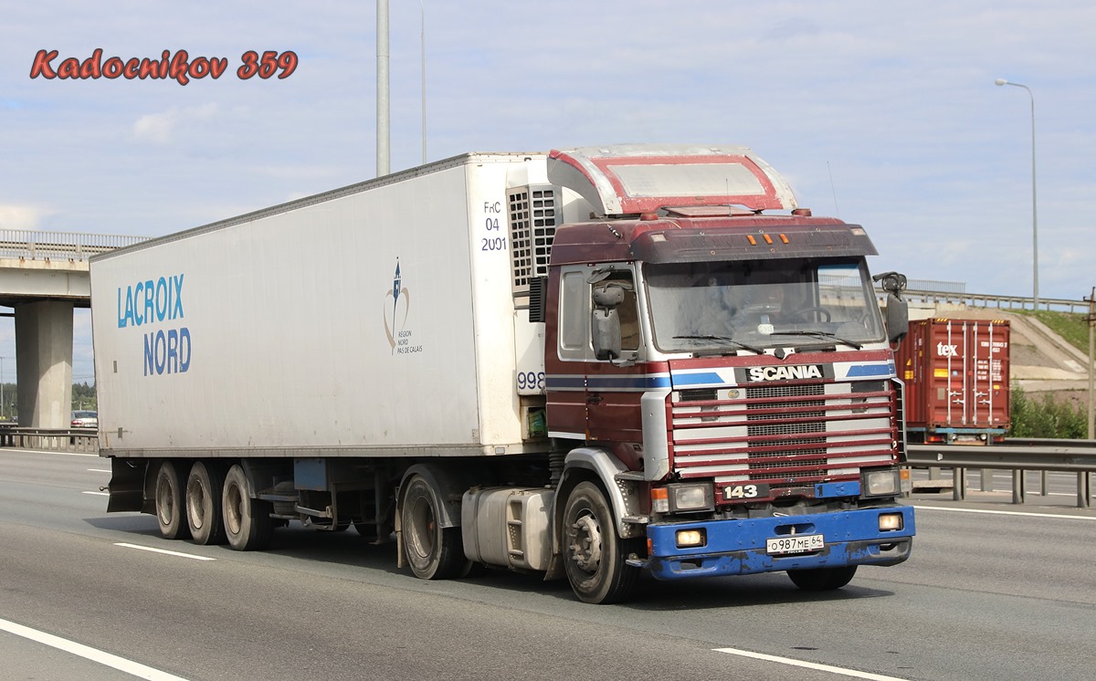 Саратовская область, № О 987 МЕ 64 — Scania (II) R143H