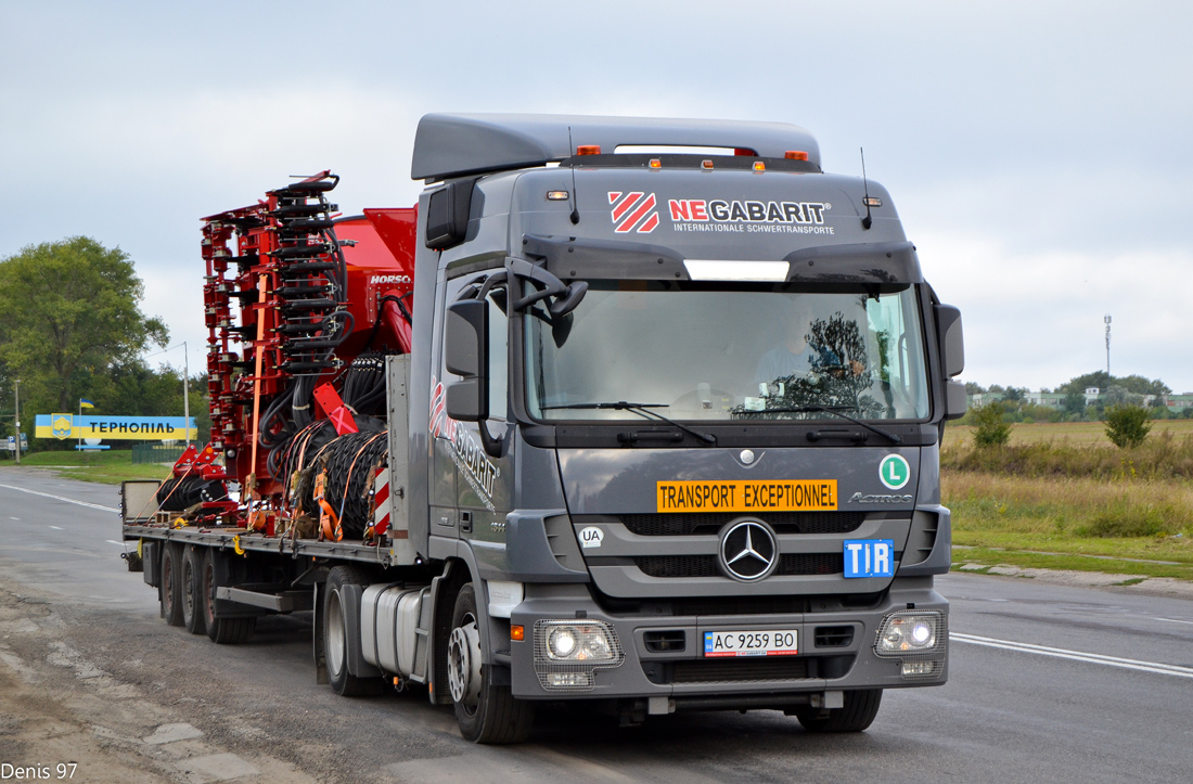 Волынская область, № АС 9259 ВО — Mercedes-Benz Actros ('2009) 1844