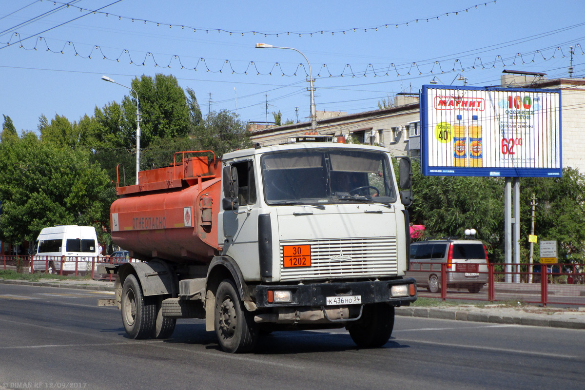 Волгоградская область, № К 436 НО 34 — МАЗ-533702