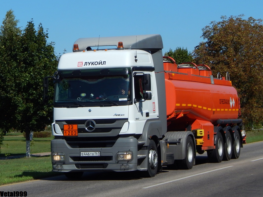 Ростовская область, № Е 446 ТВ 161 — Mercedes-Benz Axor 1843 [Z9M]