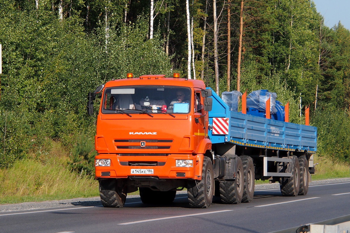 Ханты-Мансийский автоном.округ, № А 145 КЕ 186 — КамАЗ-53504-46