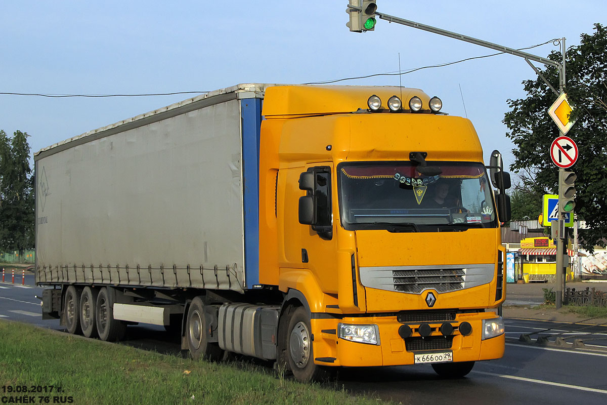 Архангельская область, № К 666 ОО 29 — Renault Premium ('2006)