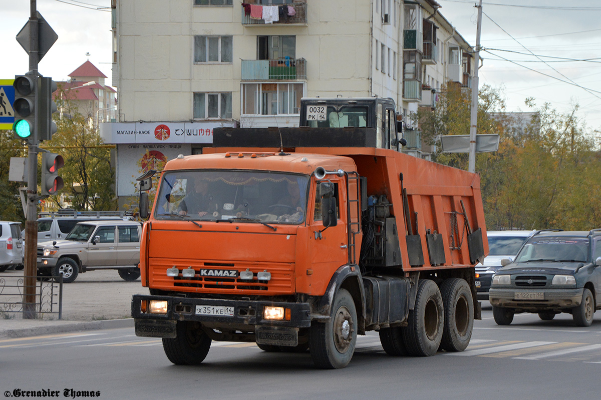 Саха (Якутия), № Х 351 КЕ 14 — КамАЗ-65115 (общая модель)