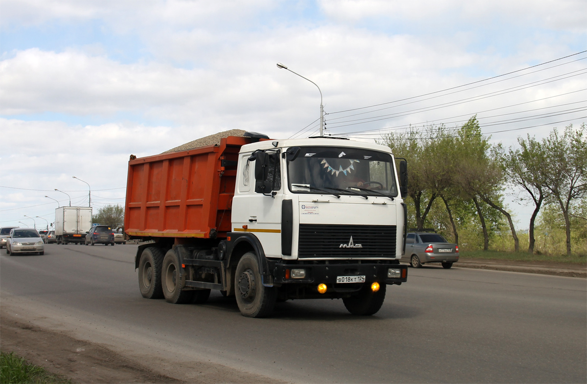 Красноярский край, № В 018 КТ 124 — МАЗ-551605