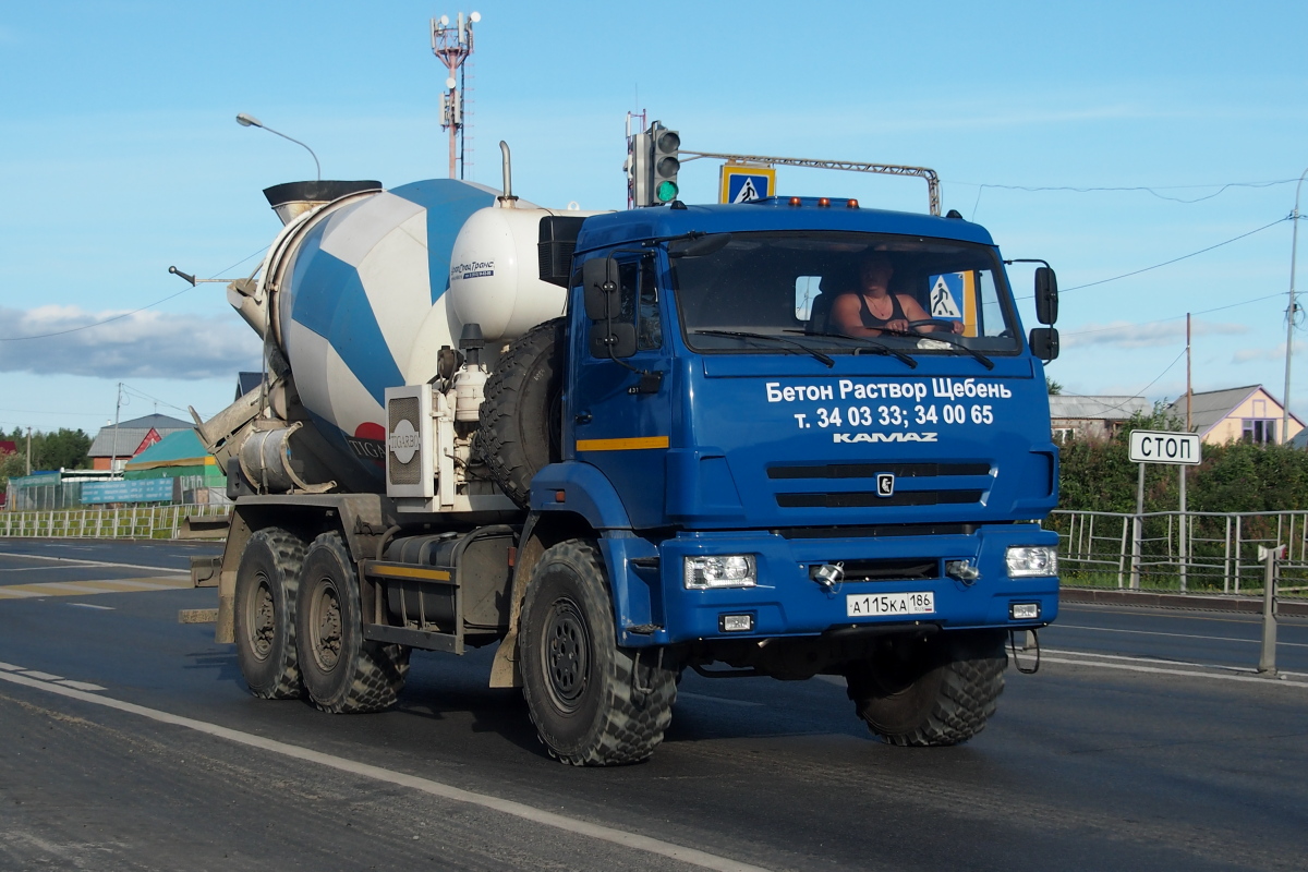 Ханты-Мансийский автоном.округ, № А 115 КА 186 — КамАЗ-43118 (общая модель)