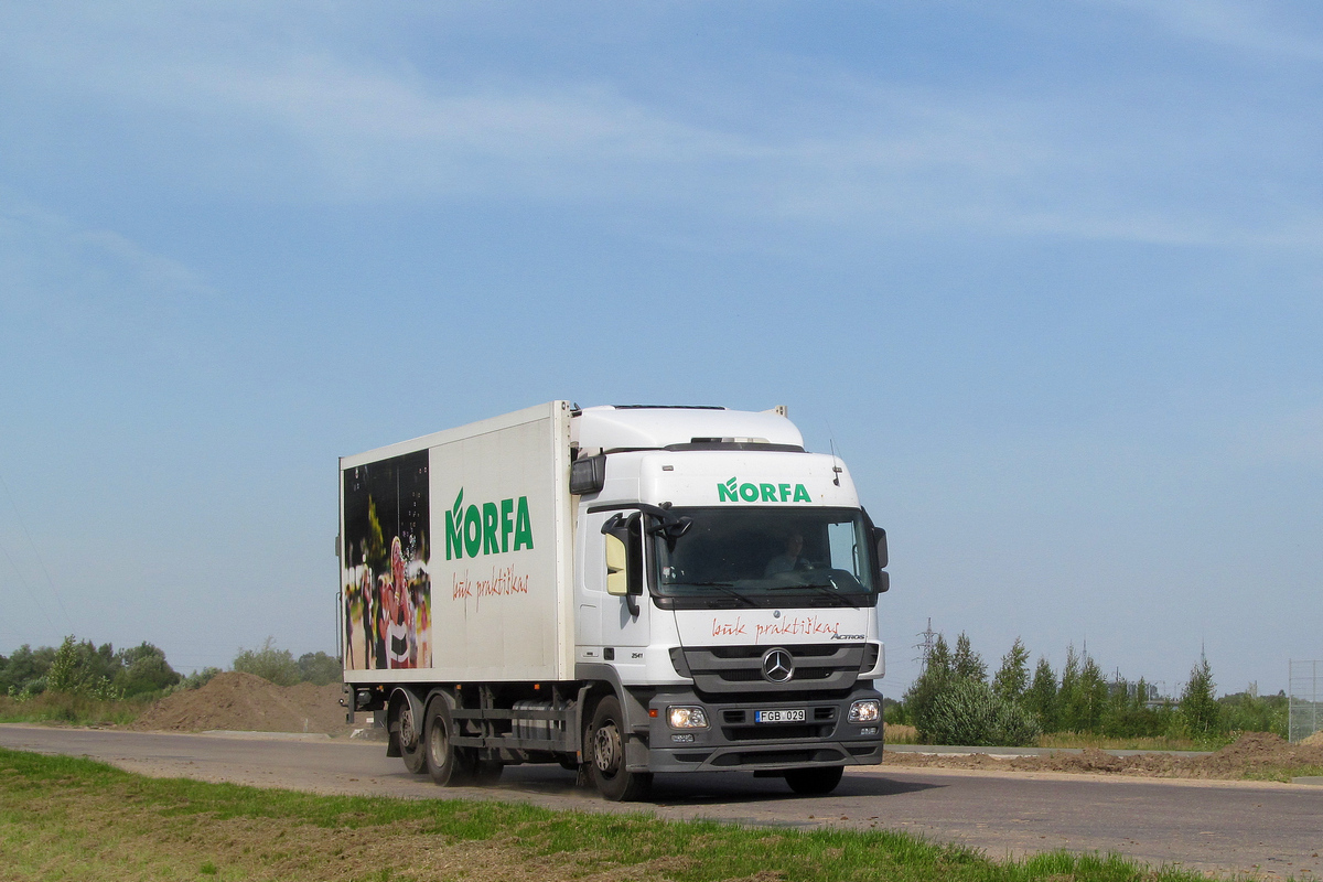 Литва, № FGB 029 — Mercedes-Benz Actros ('2009) 2541