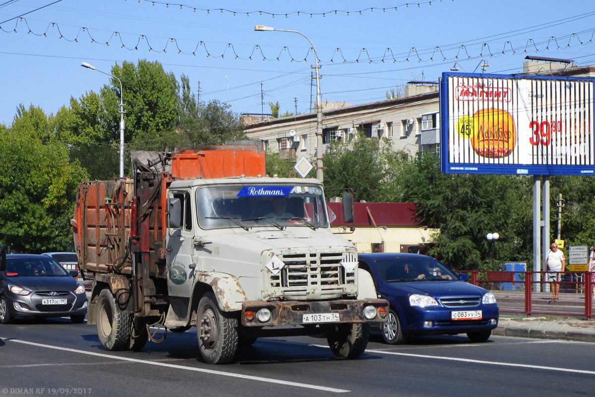 Волгоградская область, № А 103 ТН 34 — ЗИЛ-433362