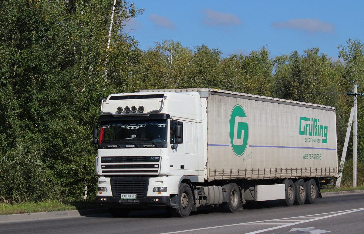 Московская область, № В 126 МВ 750 — DAF XF95 FT