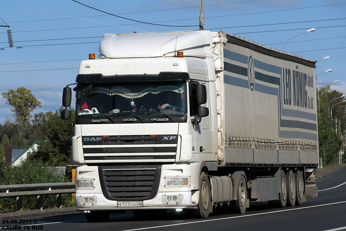 Алтайский край, № Х 177 СН 22 — DAF XF105 FT