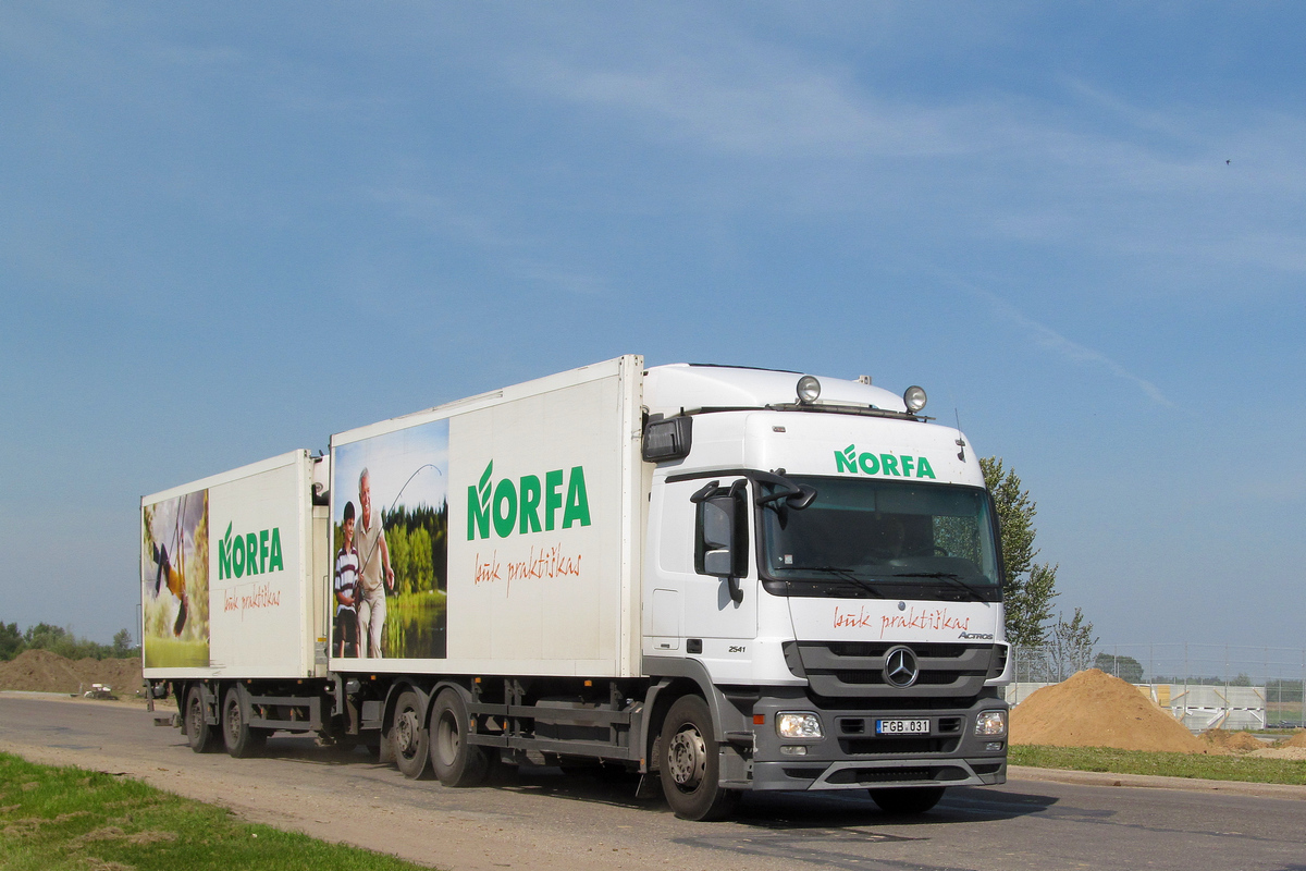 Литва, № FGB 031 — Mercedes-Benz Actros ('2009) 2541