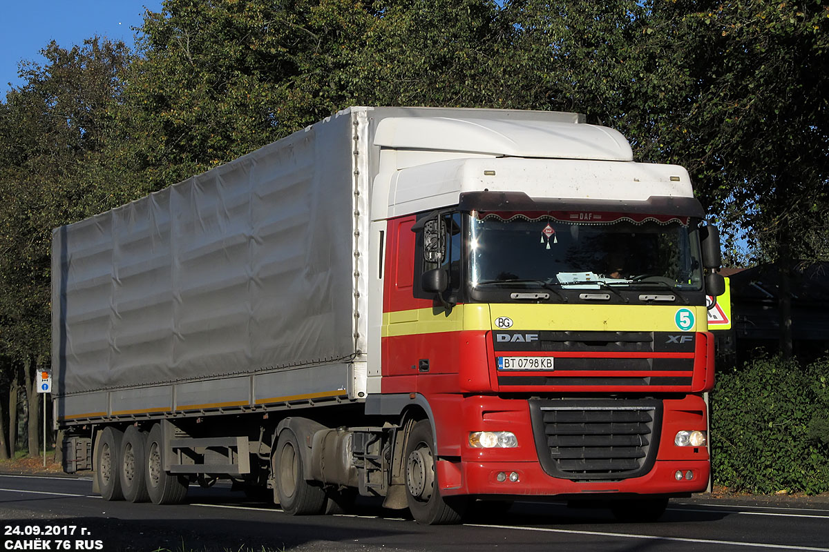 Болгария, № BT 0798 KB — DAF XF105 FT