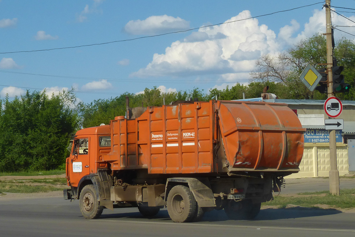 Волгоградская область, № А 406 ЕН 34 — КамАЗ-43253-02 [43253C]