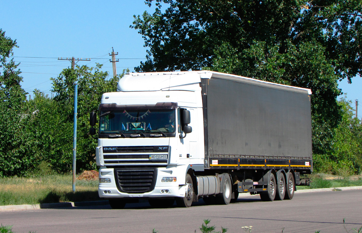 Днепропетровская область, № АЕ 5502 ЕЕ — DAF XF105 FT