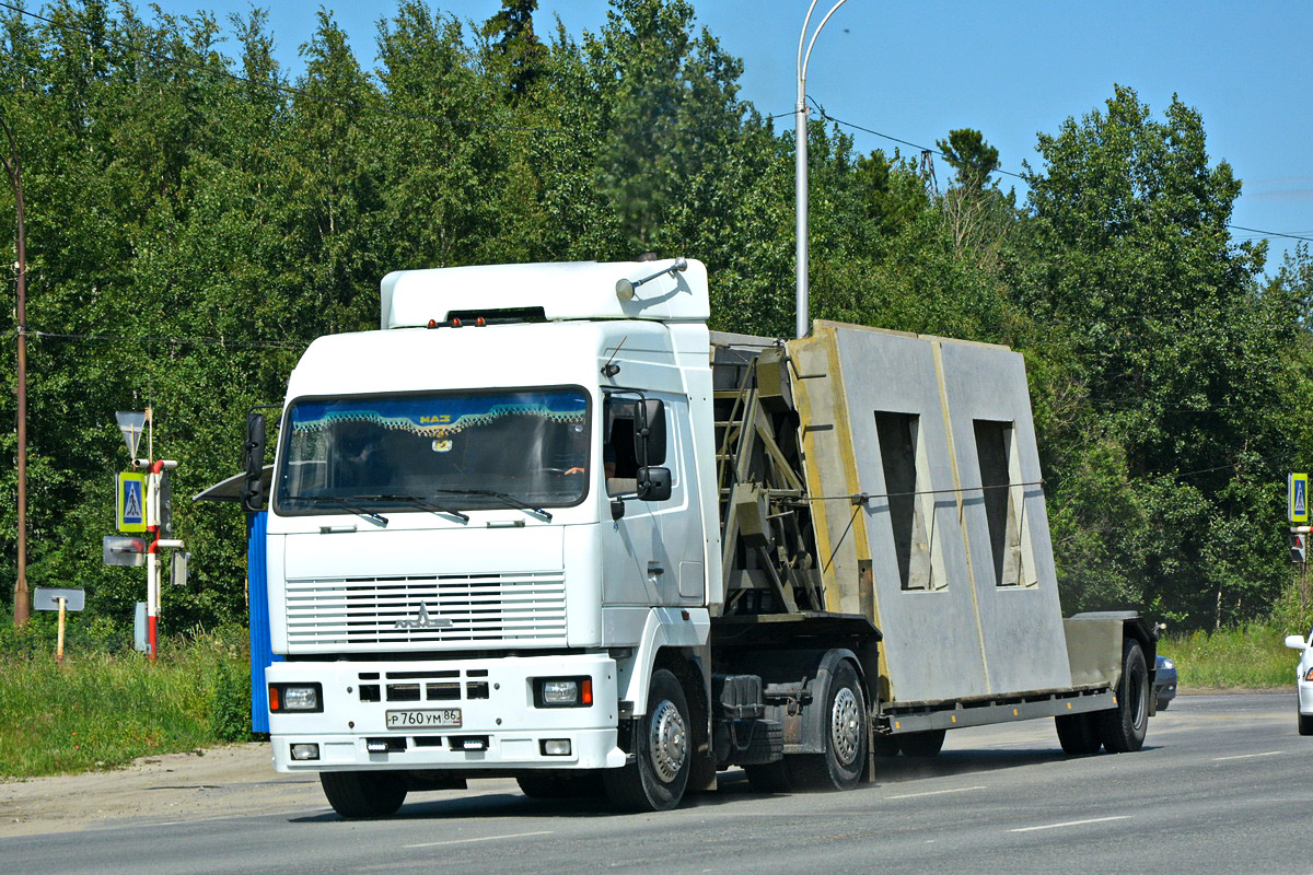 Ханты-Мансийский автоном.округ, № Р 760 УМ 86 — МАЗ-5440A9